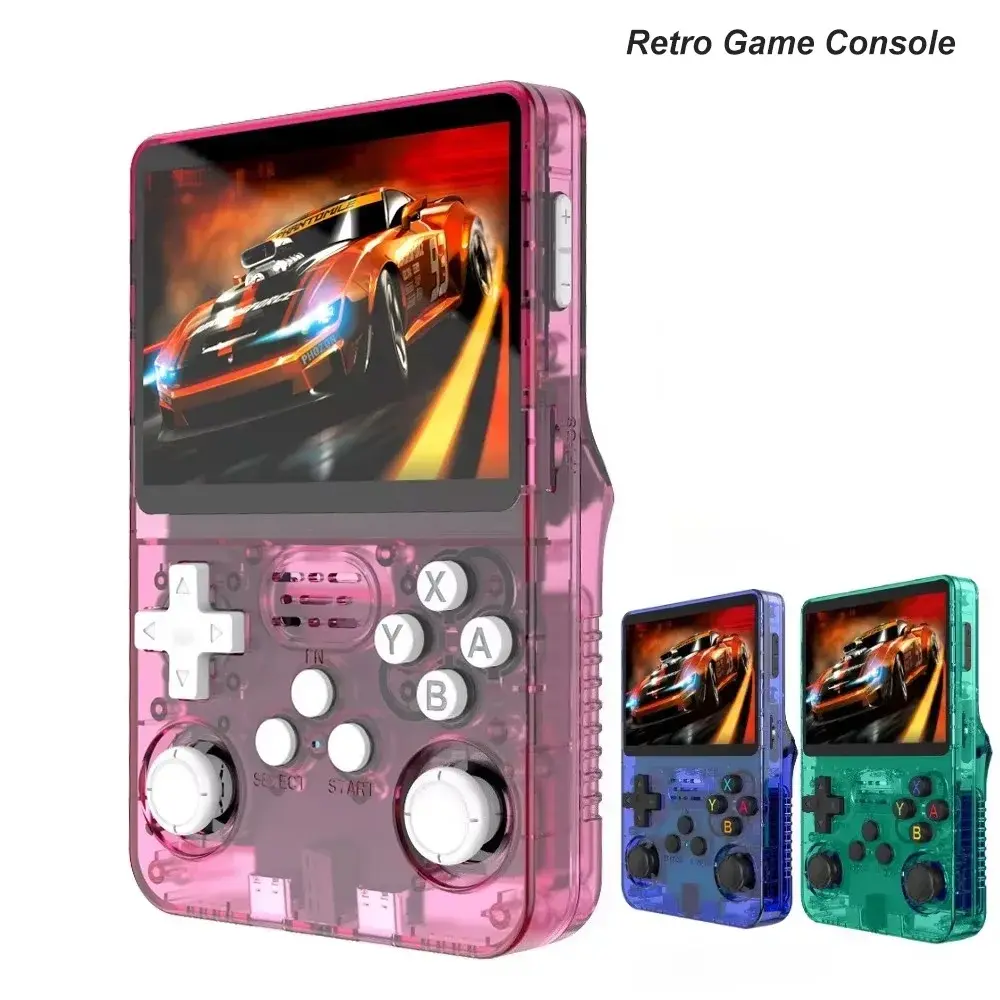 Boyhom 256g/128g/64g r36s arcos 2.0 retro console de jogo portátil 3.5 ''tela ips, jogador de jogo de bolso portátil para presente das crianças