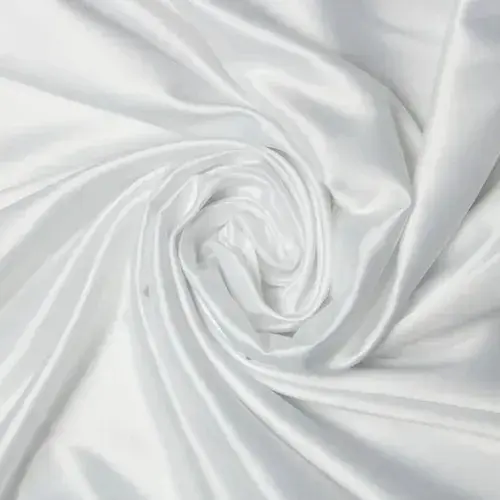 5m Tecido Cetim Charmousse Premium Sem Lycra - Cores Branco RACALA - 1