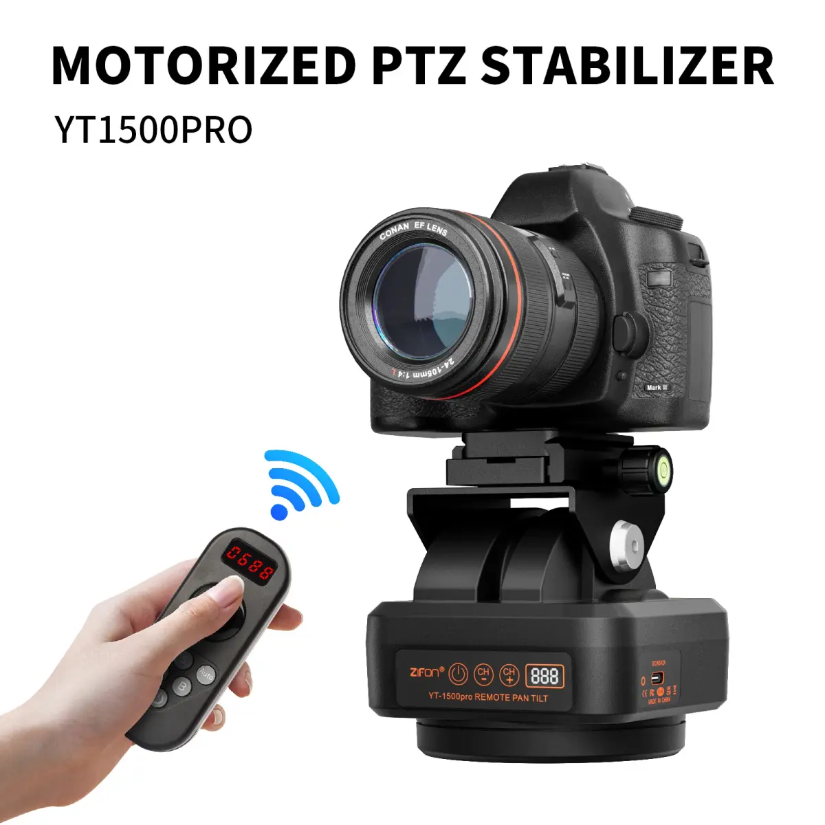 Estabilizador de Câmera Elétrica à Prova d'Água ZiFon, Gimbal de 2 Eixos Anti-Vibração para Vídeos Subaquáticos e Vlogs, Compatível com Câmeras de Ação - 1