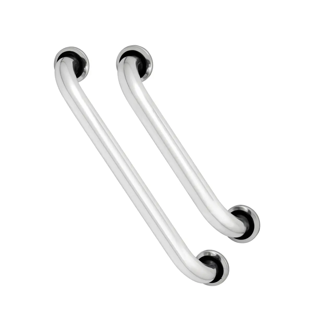 Kit 2 Barras de Apoio Banheiro 50cm e 30cm Inox Idoso Deficiente Gestante Segurança Antiderrapante Casa Premier