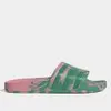 【Tam.: 34/35 36/37 38/39 40/41】Chinelo Adidas Adilette Unissex - Rosa+Verde - 1