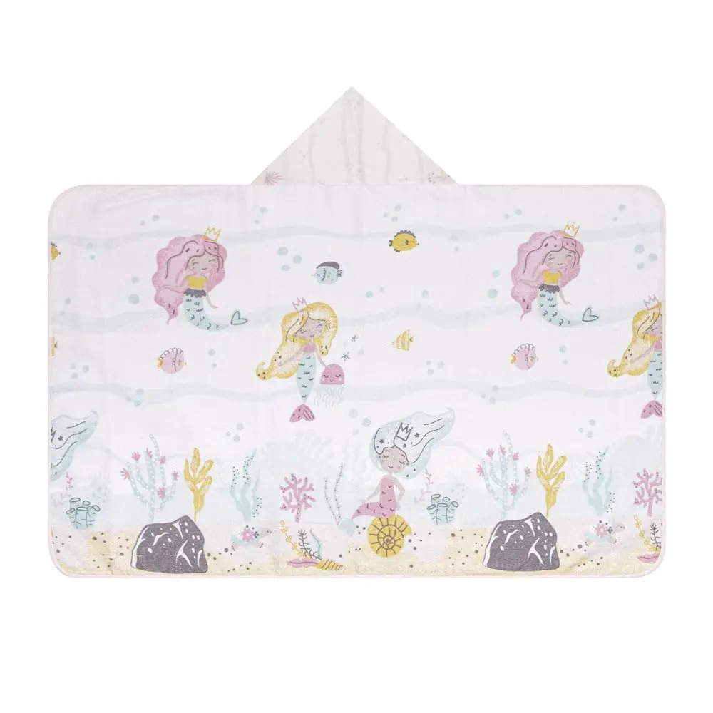 Papi Textil Toalha Amiguinhos Papi Forrada com Capuz, Sereia - 1
