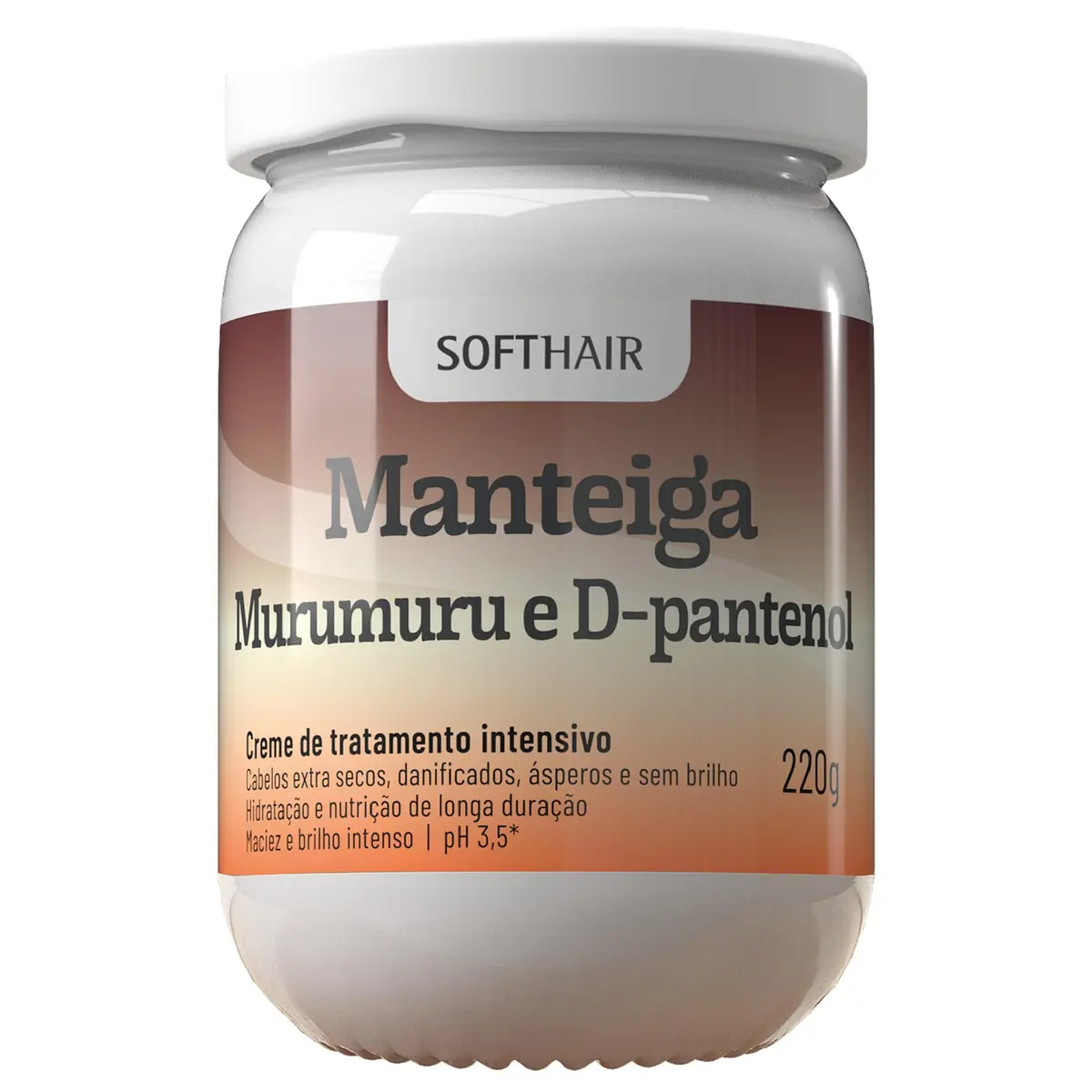 Soft Hair - Cremoso Trat Soft Hair 220Gr Manteiga De Murumuru E D-Pantenol