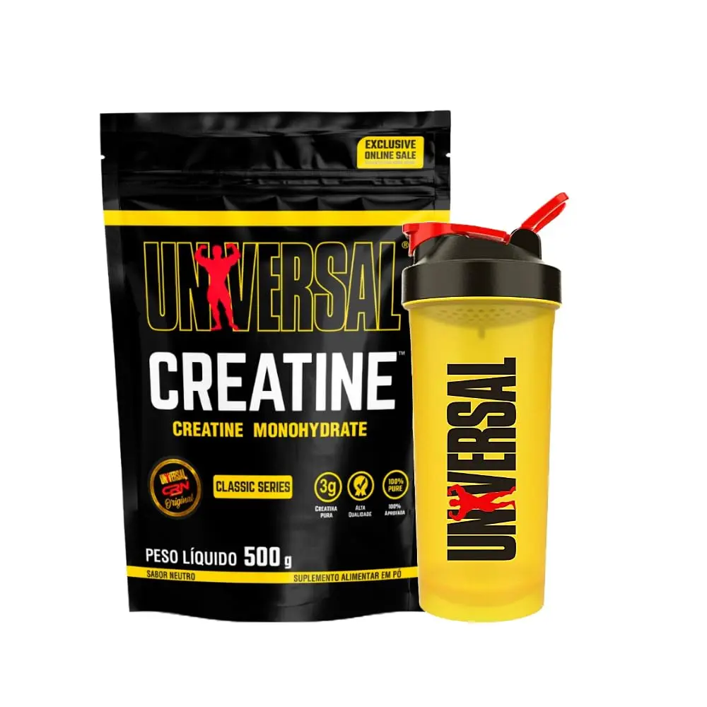 Creatina Monohidratada Universal - Universal Nutrition (500g + Coqueteleira) - 1