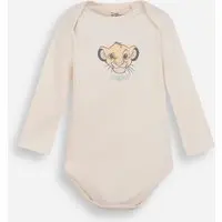 body infantil de algodão simba bege
