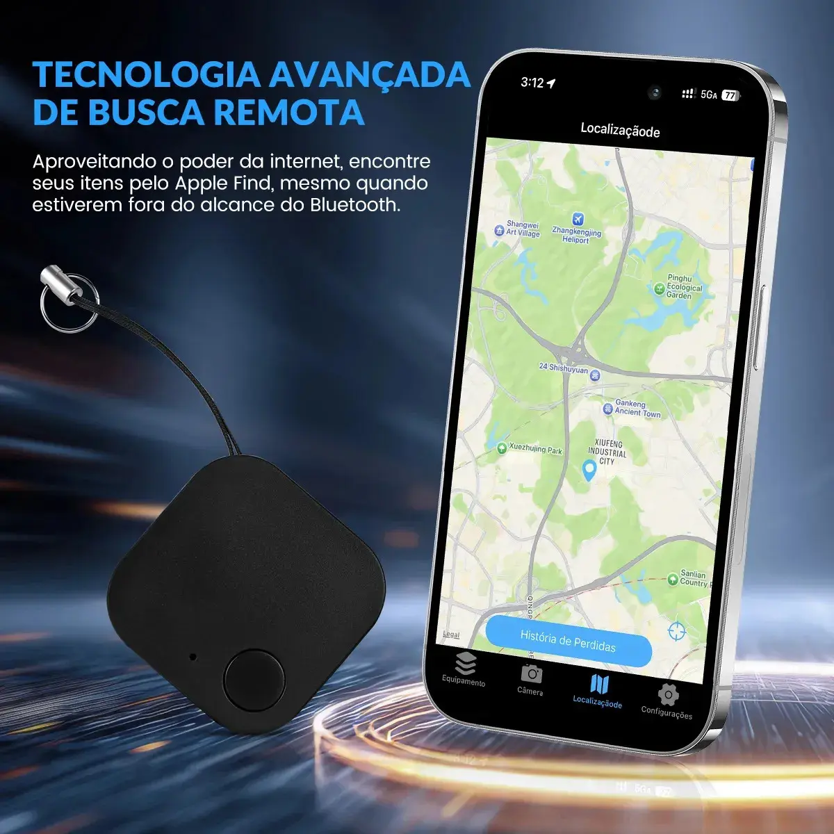 Localizador de Objetos Bluetooth Forestory Smart Tag para Chaves, Mochila, Mala e Pet thumbnail 5