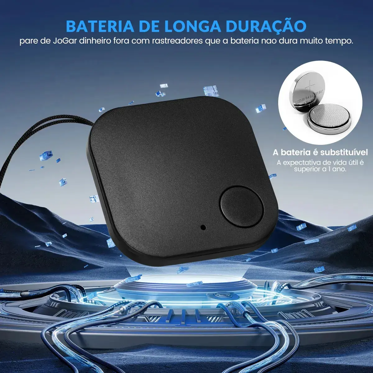 Localizador de Objetos Bluetooth Forestory Smart Tag para Chaves, Mochila, Mala e Pet thumbnail 6