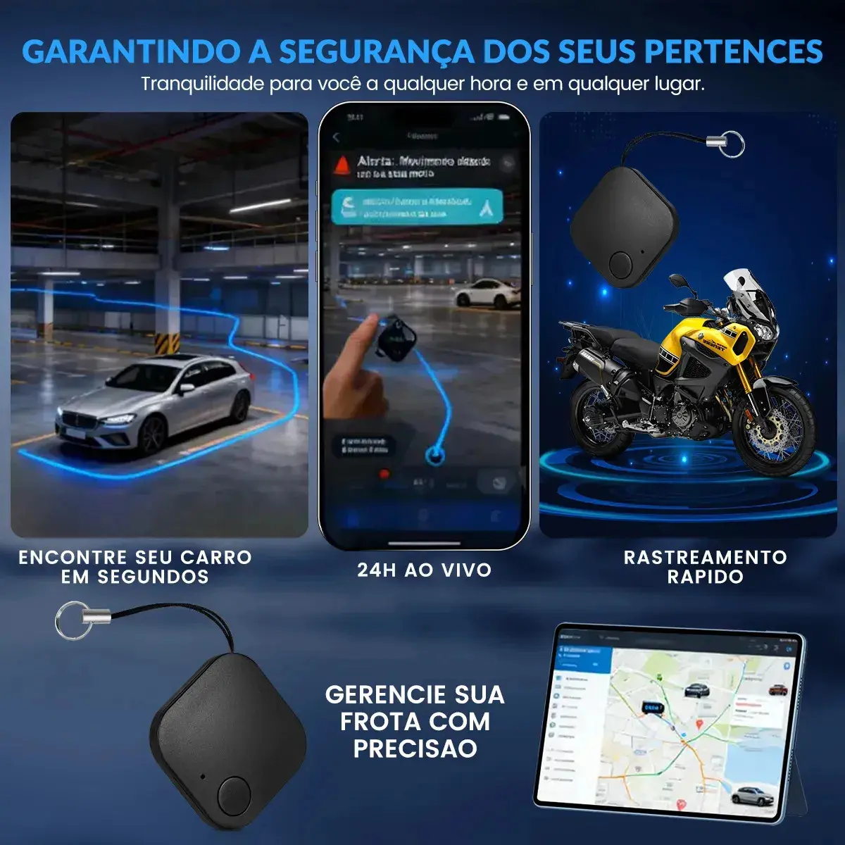 Localizador de Objetos Bluetooth Forestory Smart Tag para Chaves, Mochila, Mala e Pet thumbnail 8