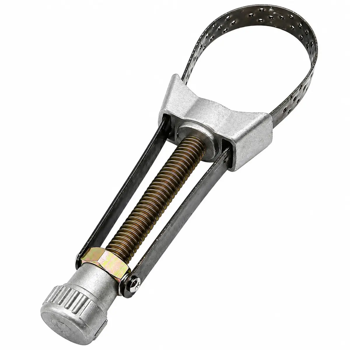 Chave de Filtro de Óleo Ajustável Automotiva - com Cinta Metálica Antiderrapante, Ajuste Manual por Rosca, para Troca de Filtro em Oficina, Garagem e Manutenção de Veículos (Regulável 60 a 110 mm) - 1