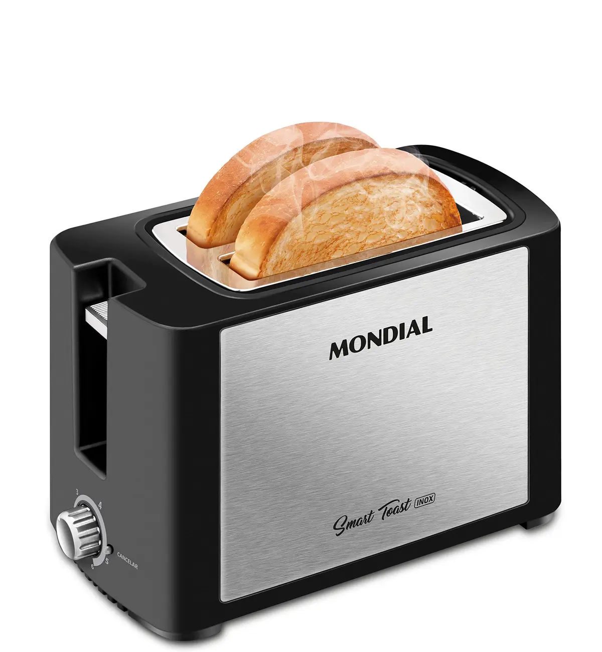 MONDIAL Tostador de Pães Smart Toast, Preto/Inox, 800W, 220V - T-13 - 1