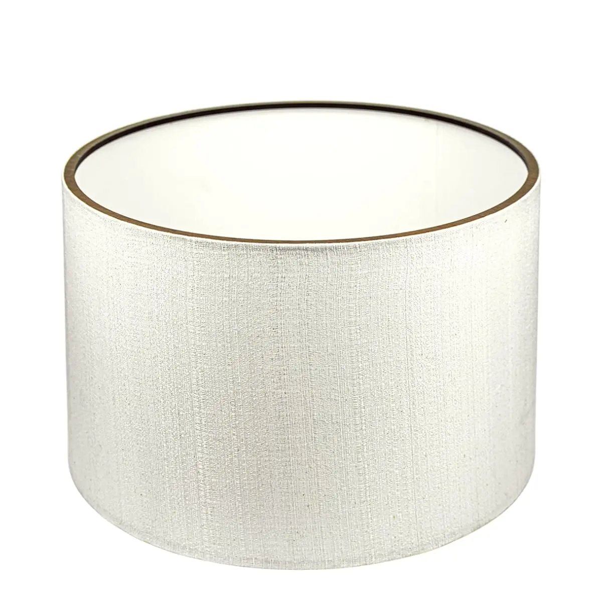 Cúpula Para Abajur Luminária Pendente 34x25 Cm Decoração Em Material Madeira MDF Tecido Claro Modelo Artesanal