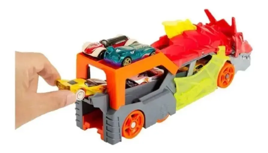 Pista De Carro De Brinquedo Reboque de Dragão Hot Wheels Da Mattel thumbnail 7