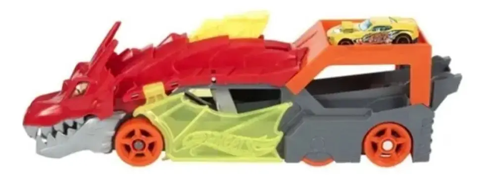 Pista De Carro De Brinquedo Reboque de Dragão Hot Wheels Da Mattel thumbnail 8