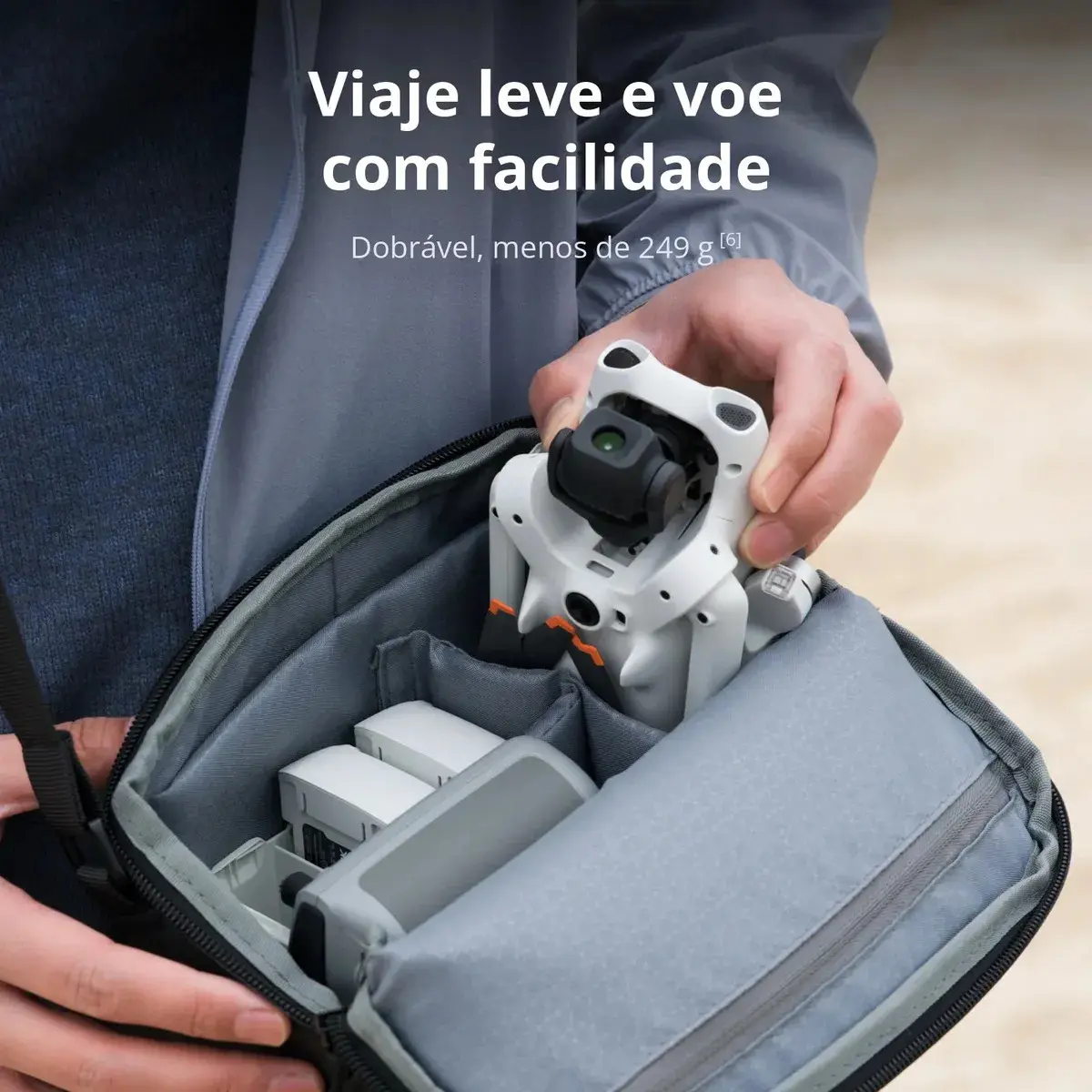 DJI Lito 1 Fly More Combo com Controle DJI RC-N3, Drone com câmera 4K para iniciantes, detecção de obstáculos, ActiveTrack, vídeo 4K, transmissão de vídeo de 15 km, 3 baterias - DJI080 thumbnail 6