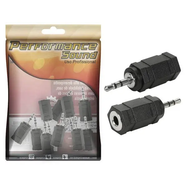 Kit 10 Adaptador J2 (p2 Fêmea) X P1 Macho Estéreo