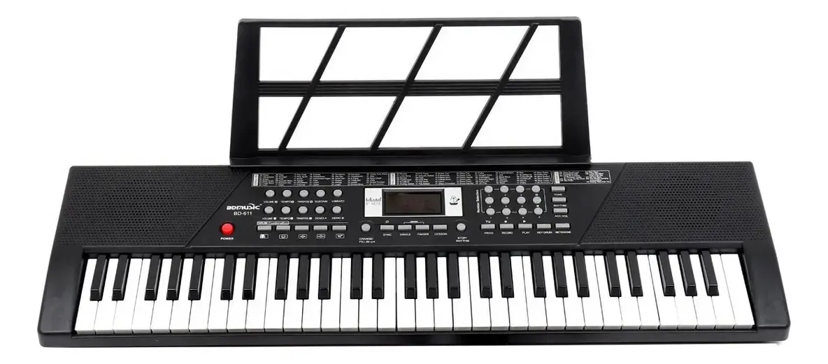 Teclado musical BdMusic 611 BD-611 61 teclas preto - 1