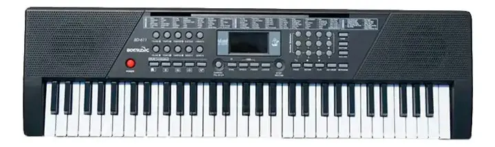 Teclado musical BdMusic 611 BD-611 61 teclas preto thumbnail 7