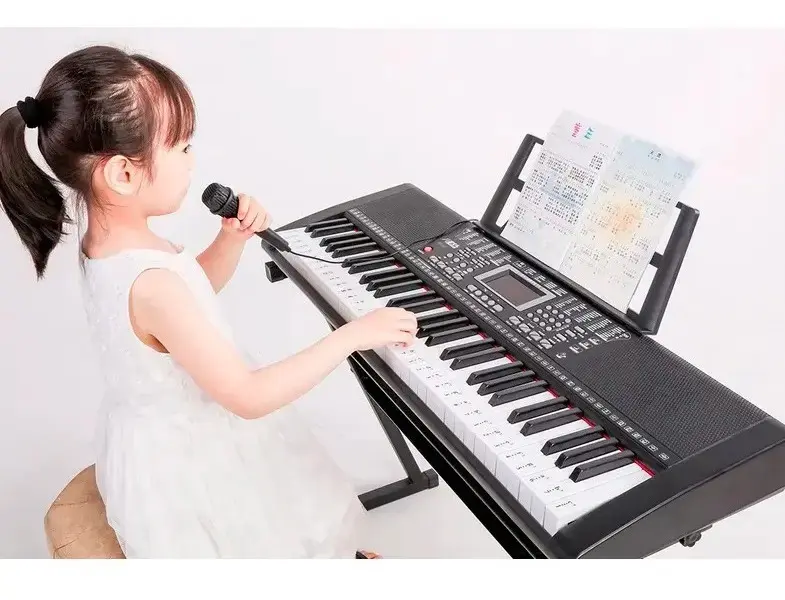 Teclado musical BdMusic 611 BD-611 61 teclas preto thumbnail 10