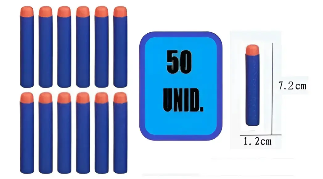 Hasbro Nerf Elite 2.0 Commander Rd 6 Dardos Refil Para Arma De Brinquedo 50 Unidades thumbnail 5