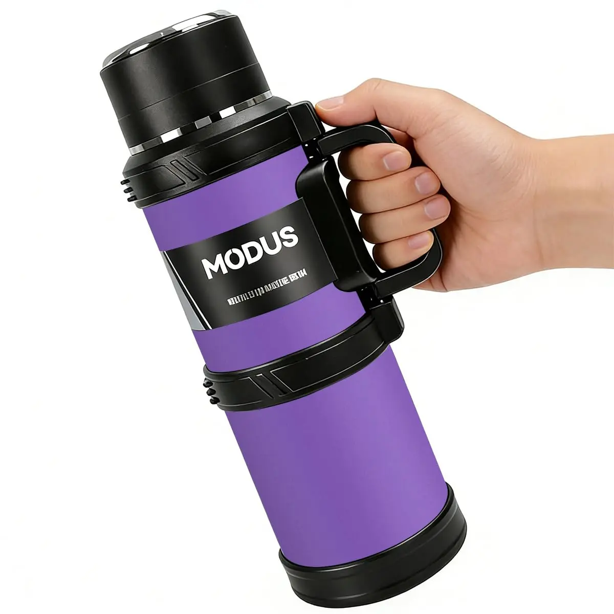 MODUS 2400mL Garrafa Térmica para Água e Café Inox Isolada | Bebidas Quentes e Frias, Grande capacidade, para Atividades ao Ar Livre Cor Roxo