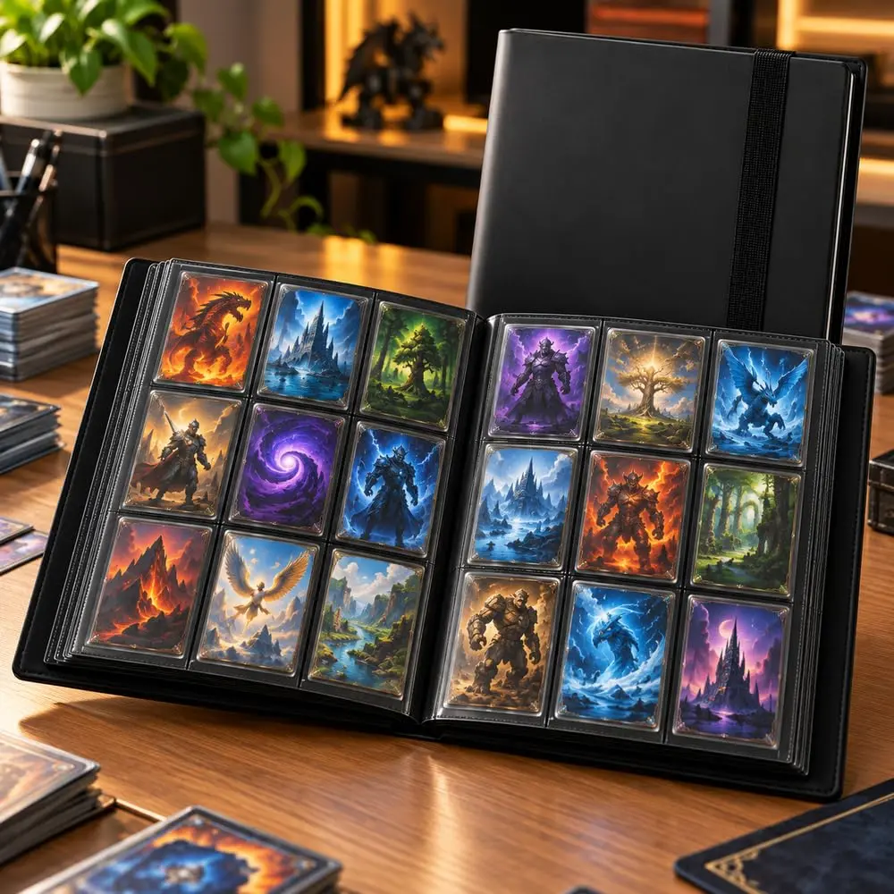 Álbum Fichário para Cartas 360 Cards com 9 Bolsos Entrada Lateral Cor Sortida - 1