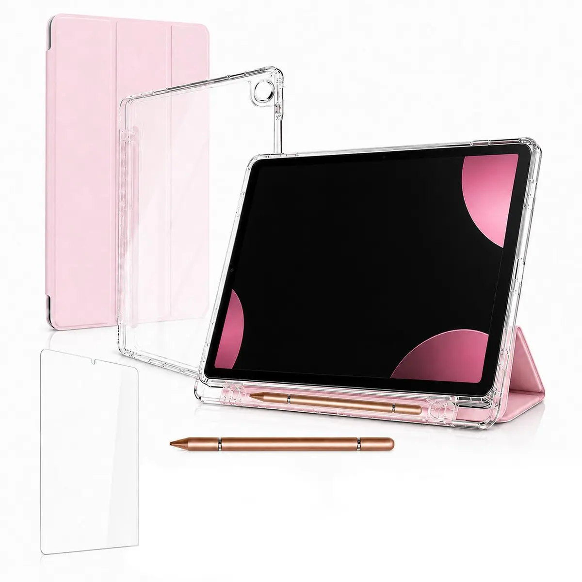 Aplicá vel a Capa Para Tablet Samsung, Pelicula Tablet, Capa Tablet Para Galaxy Tab Galaxy Tab A9 2023(8,7 "), Galaxy Tab A11 2025/2026 (8,7 ") Entrega Película E Caneta (rosa)
