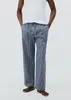 【 Tam.: P M e XG】Calça Unissex Fio Tinto Listrada - Azul / Hering - 1