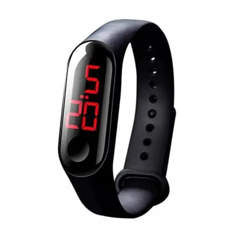 Relógio de Pulso Digital com LED Unissex Esportivo - 1