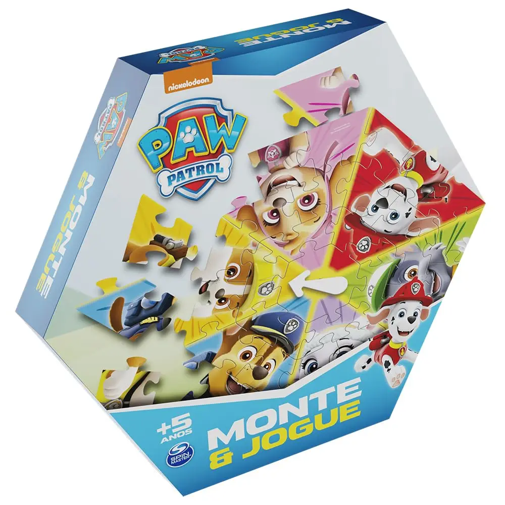 Jogo Monte e Jogue Patrulha Canina - 2 a 4 Jogadores - A partir de 5 anos
