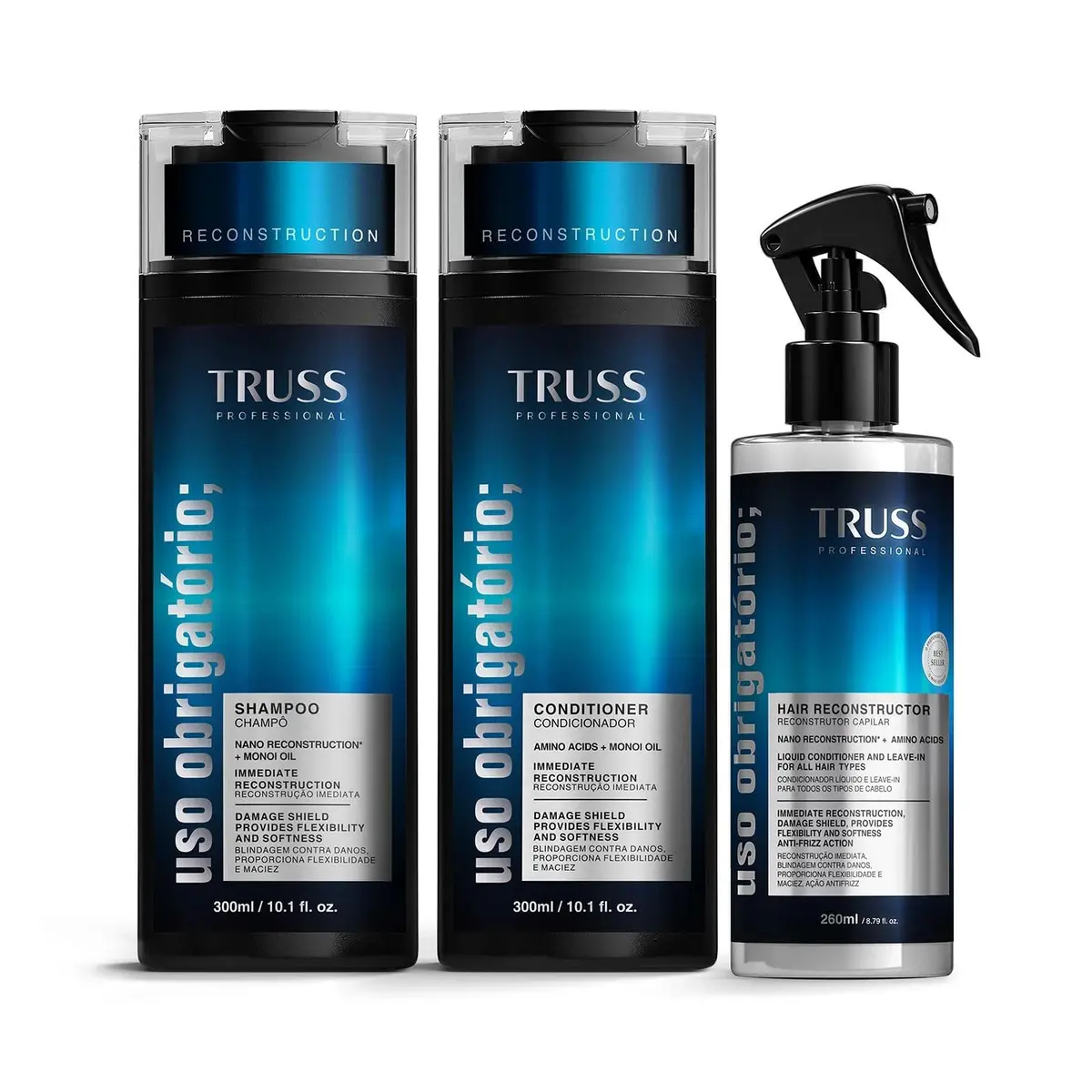 Kit TRUSS Uso Obrigatório Hair Reconstructor (3 Produtos)