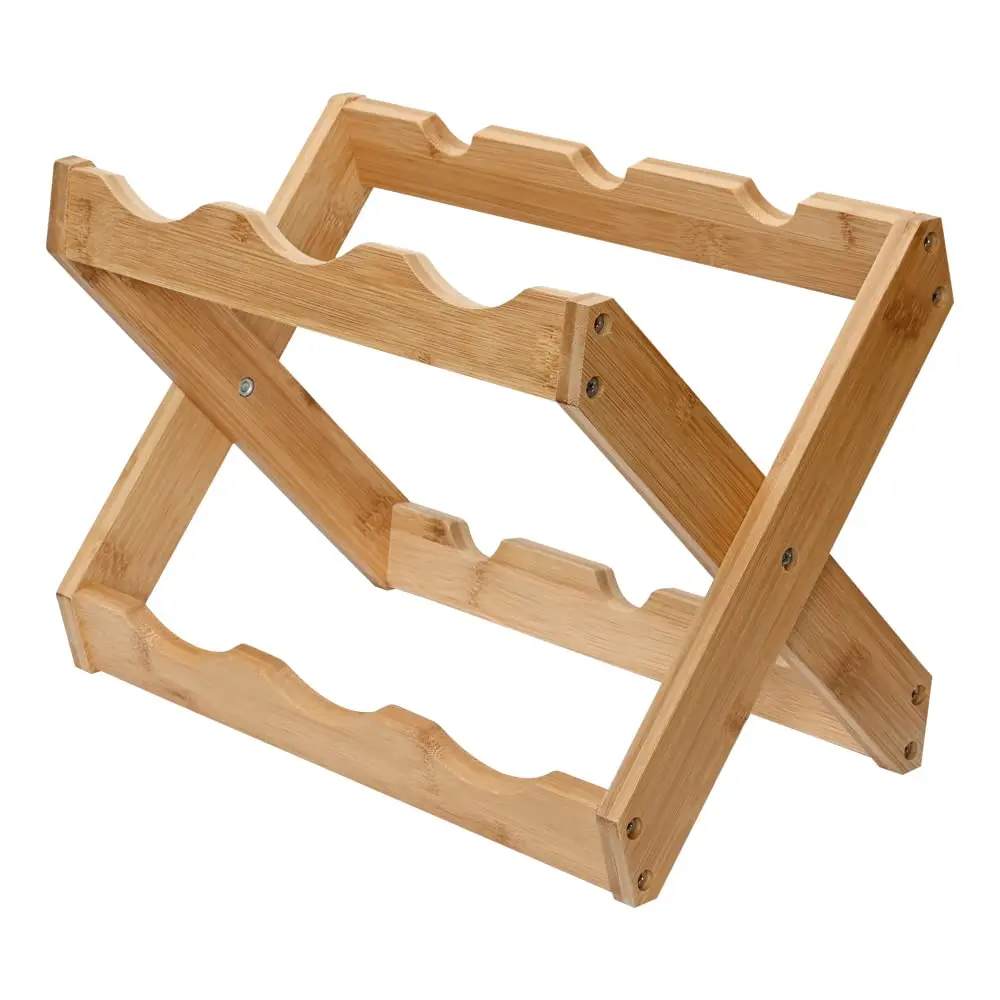 Mimo Style Suporte para Vinhos de Bambu, Suporte para Vinhos