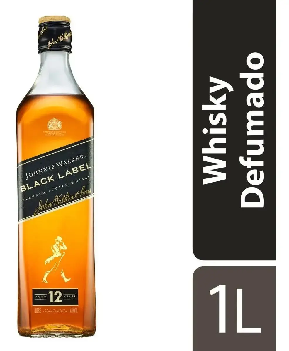 Whisky Johnnie Walker Black Label de 1L