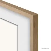 Moldura para Smart TV 50" The Frame bege amadeirado