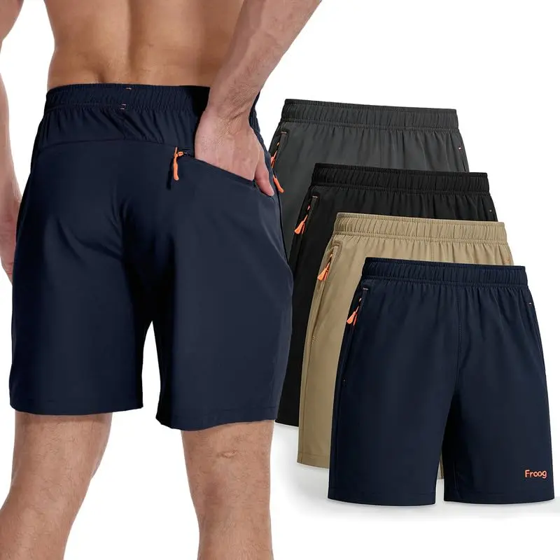 Froog Bermuda Esportiva Masculina Short Tactel Para Corridas e Academia com Bolsos,Dry Fit+ Respirável