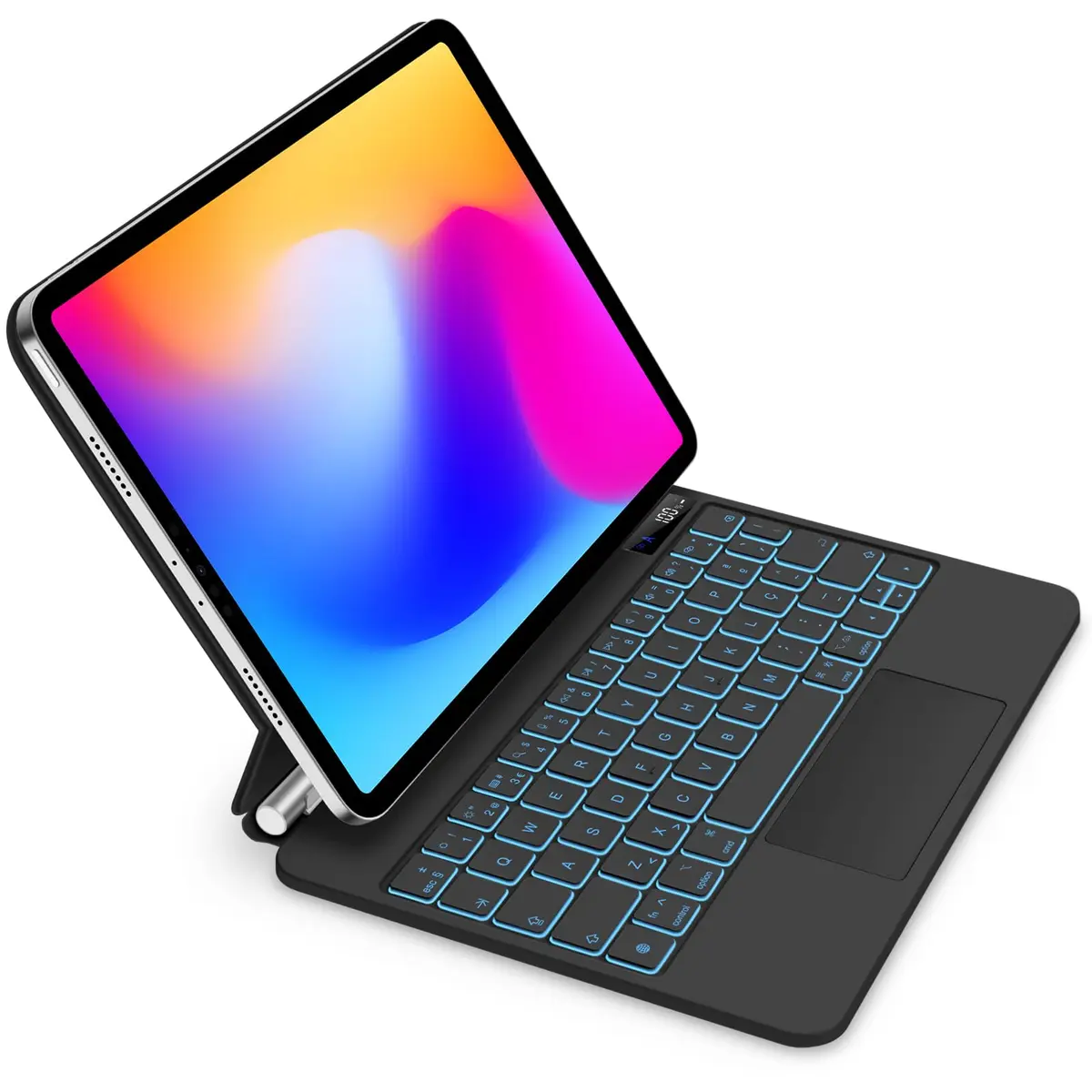 Capa com Teclado e Trackpad Bettdow para iPad Pro 11" e Air, Teclado Bluetooth com Display LCD, Compatível com Modelos 2018-2024