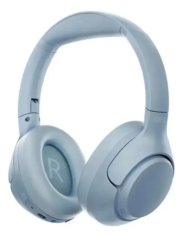 Headset Qcy H3 Anc Adaptativo Bluetooth 60h Cor Preto Azul Celeste