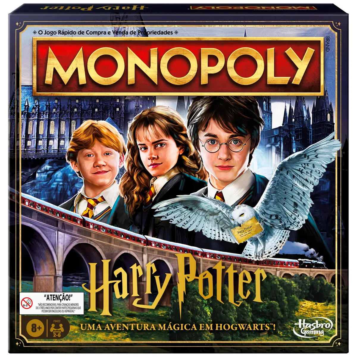 Hasbro Games, Jogo de Tabuleiro, Monopoly Harry Potter - Jogo para Crianças, 2 a 6 Jogadores - A partir de 8 Anos