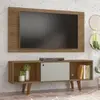 Rack com Painel para TV até 42 Polegadas Salah 135 cm - MARROM CHOCOLATE - 1