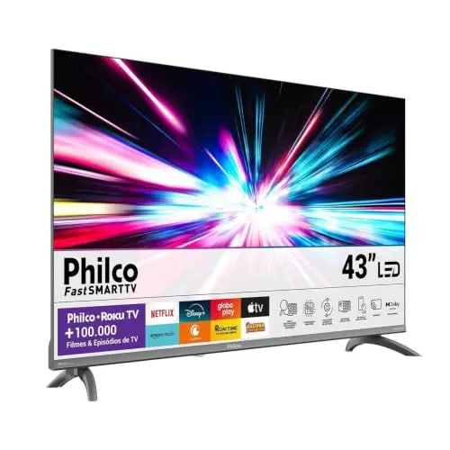 Smart TV 43" Philco Roku TV HDR10 Dolby Áudio thumbnail 4