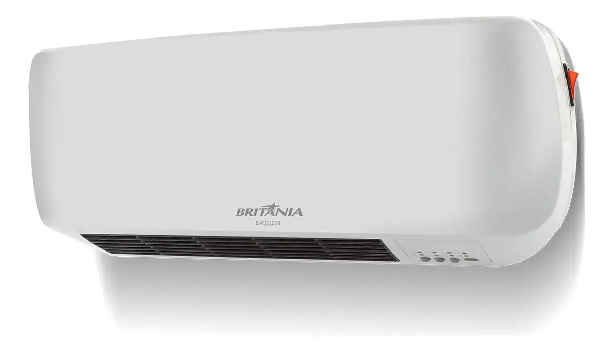 Aquecedor Britânia De Parede 1500w 2 Em 1 Baq2200b Cor Branco - 1