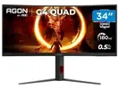 [Magalu] Monitor Gamer Curvo AOC Gaming U34G4C 34" WQHD 180Hz 0,5ms HDMI DisplayPort FreeSync U34G4C/57 - Bivolt - 1