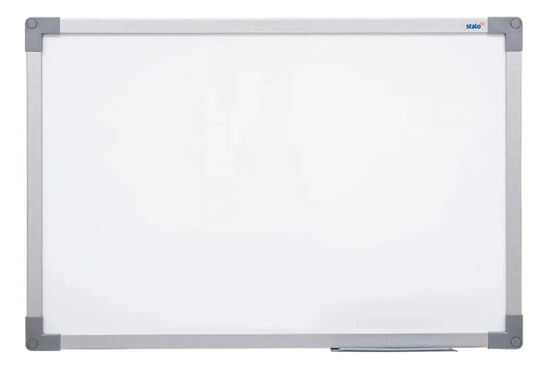 Lousa Quadro Branco 100x70 Soft Alumínio + 5 Caneta Apagador