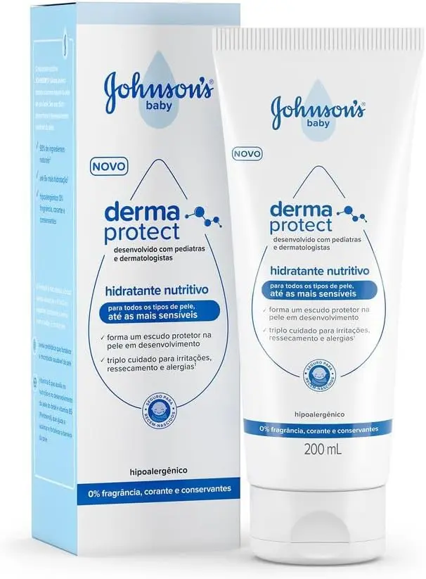 Loção Hidratante Corporal Johnson's Baby Derma Protect, 200ml