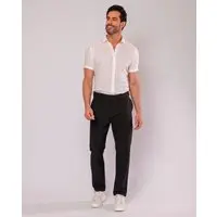 Calça Alfaiataria Masculina Microfibra 11030 Preto Consciência