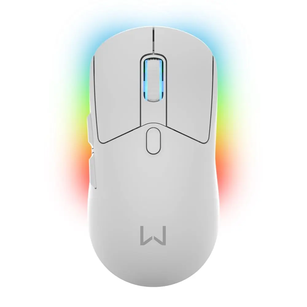 Mouse Magnus (Wireless) com Base Branco Warrior - MO422