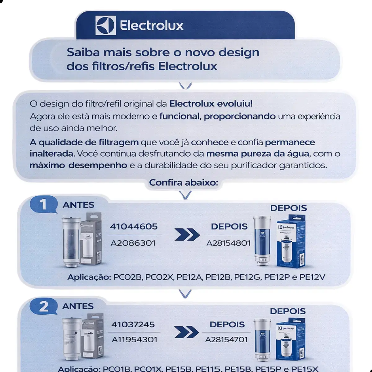 Filtro/Refil Original de Água Acqua Pure para Purificador Electrolux PC01B, PC01X, PE15B, PE15X e PE15P thumbnail 8