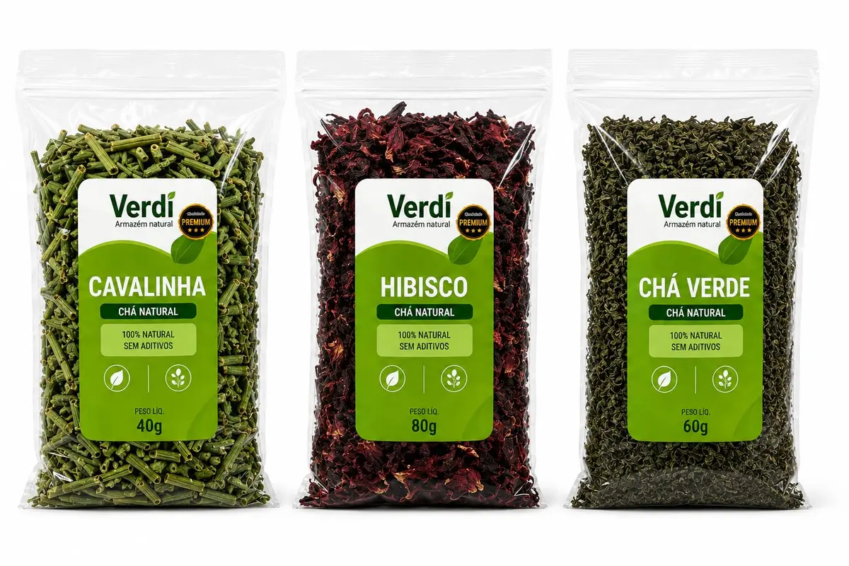Kit Desincha com cavalinha 40g hibisco 80g e cha verde 60g | Chá de Ervas, Uso Culinário