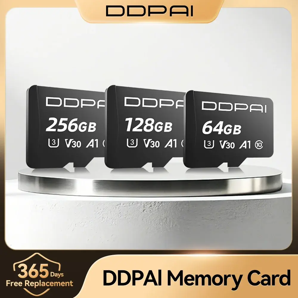 Cartão de Memória DDPAI para Câmera Veicular 64GB 128GB 256GB 512GB Classe 10 Alta Velocidade