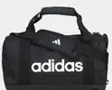 Mala Adidas Duffel Linear - Preto+Branco - 1
