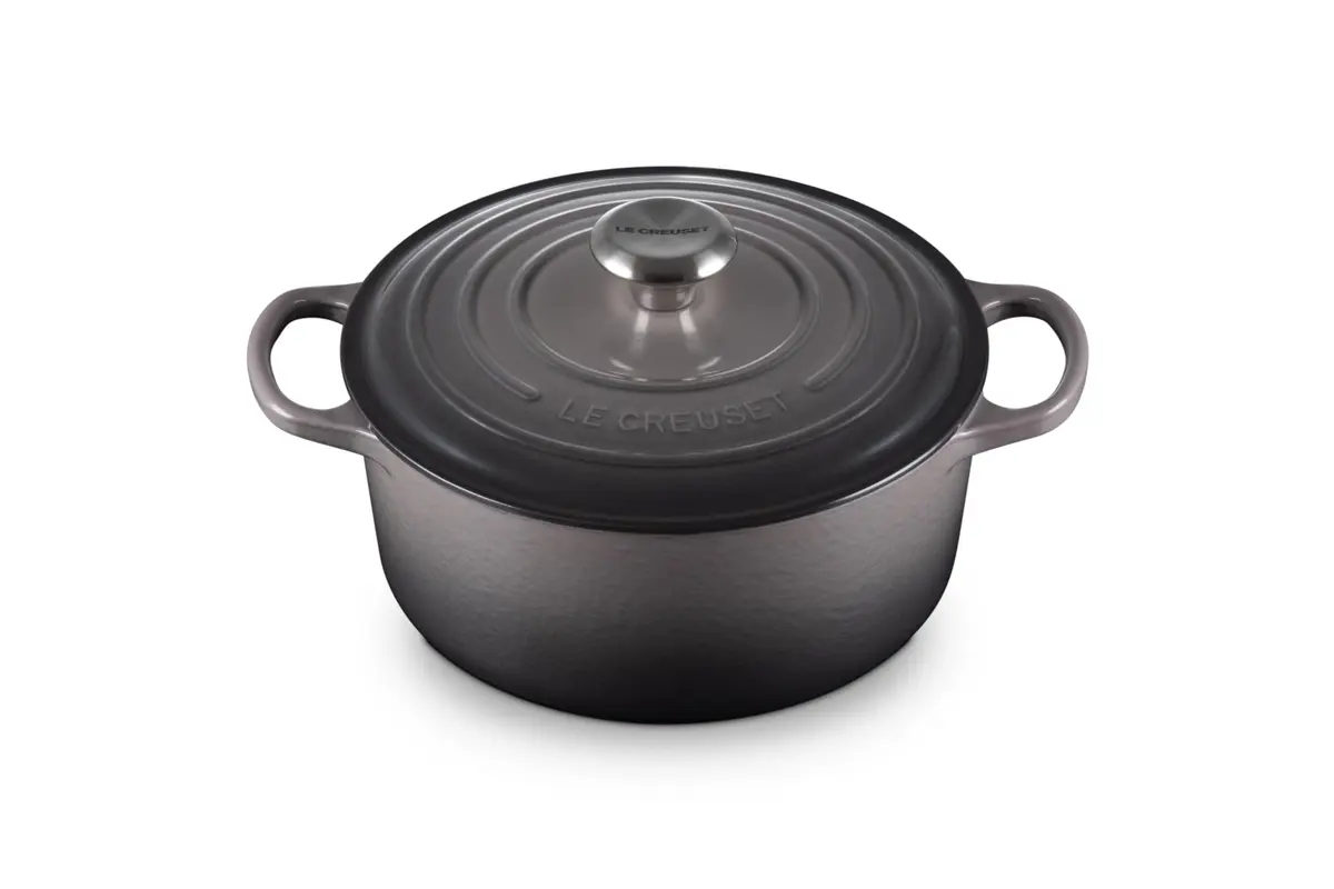 Le Creuset Panela Redonda 24 cm Ferro Fundido Esmaltado Signature Flint | Ferro Fundido